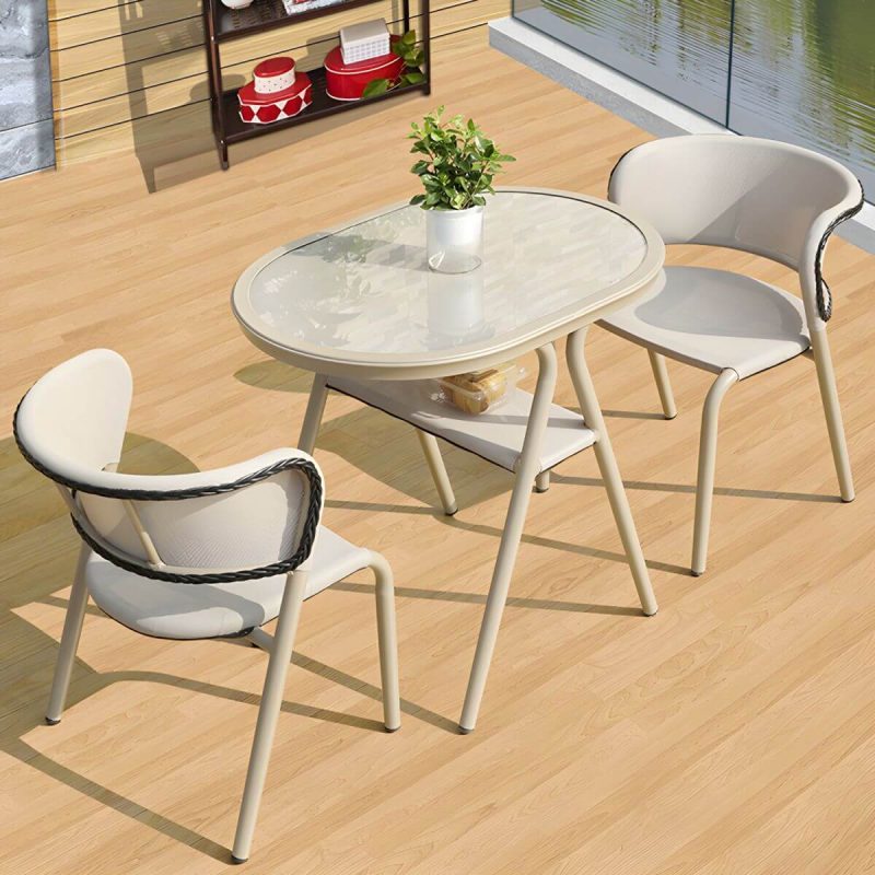 "Traditional Style Dining Room Chair and Table Set with Chairs - Table & Chair(s) 2 Orange"