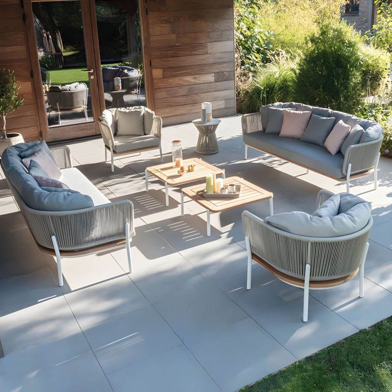 "Contemporary Tropical with Cushions Patio Sofa Water Resistant Outdoor Patio Sofa - Black 29.5"L x 29.5"W x 26"H"