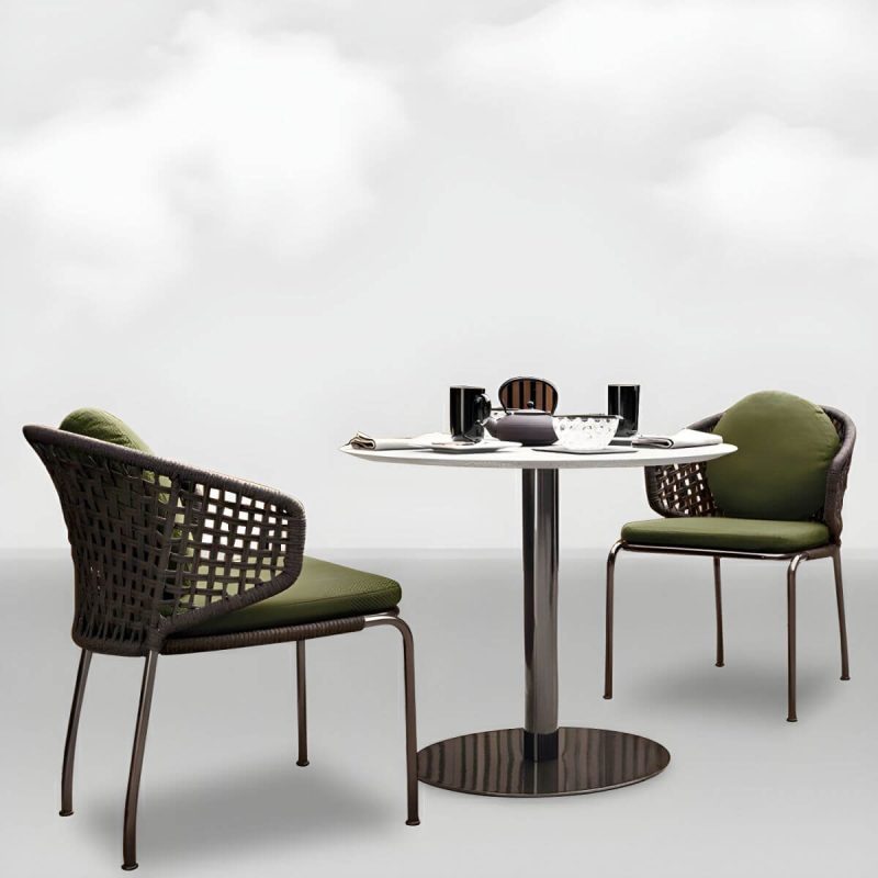 "Contemporary Style Patio Table Contemporary Style Water Resistant in Round/Square Shape - Table Only 23.6"L x 23.6"W x 23.6"H"
