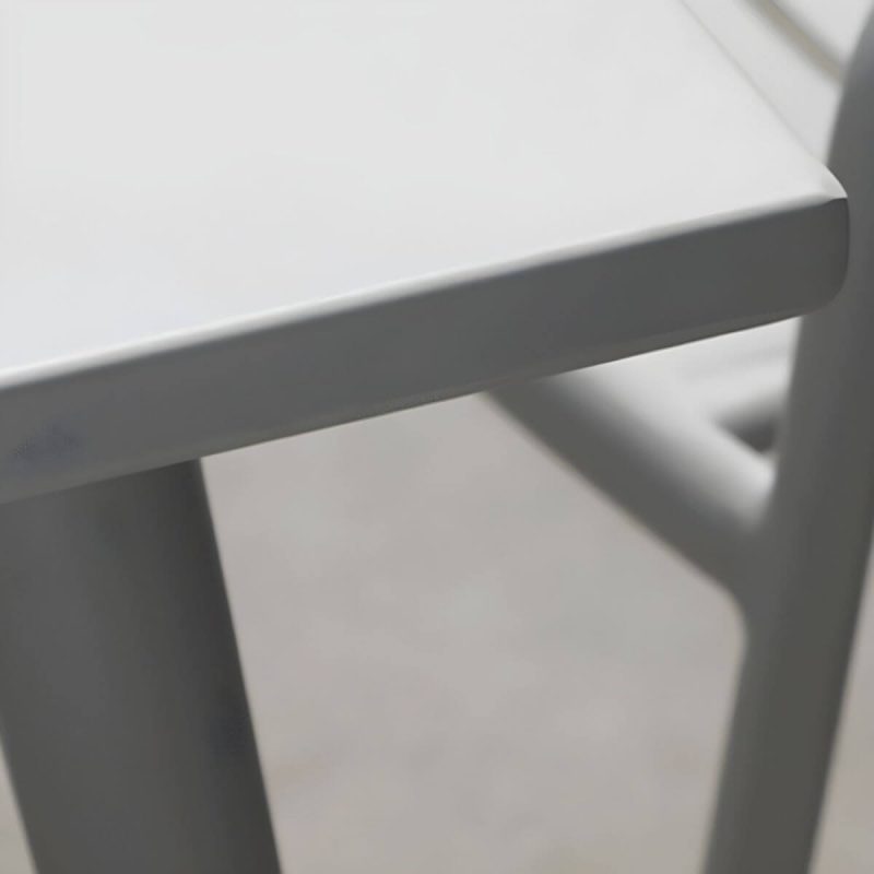 "Contemporary Style Metal Patio Table Water Resistant in Rectangular/Square Shape - 63"L x 35.4"W x 29.5"H Table Only"
