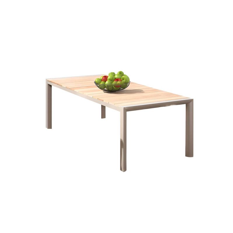 "Contemporary Brown Dining Room Set with Rectangular Table and Chairs Dining Set - 86.6"L x 35.4"W x 29.5"H Table Zero"