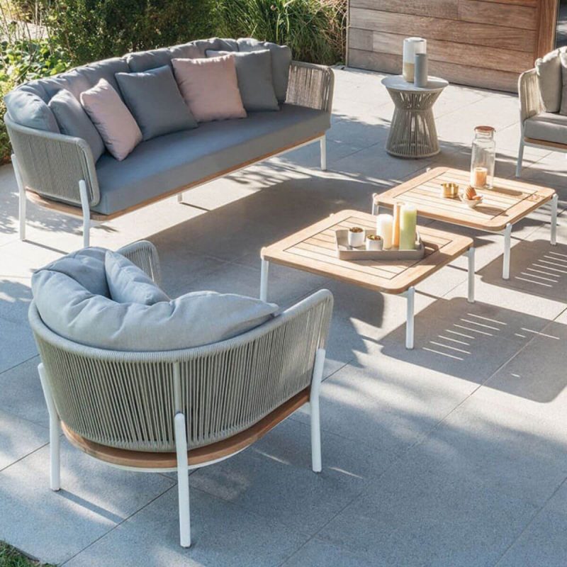 "Contemporary Tropical with Cushions Patio Sofa Water Resistant Outdoor Patio Sofa - White 71"L x 30"W x 26"H"