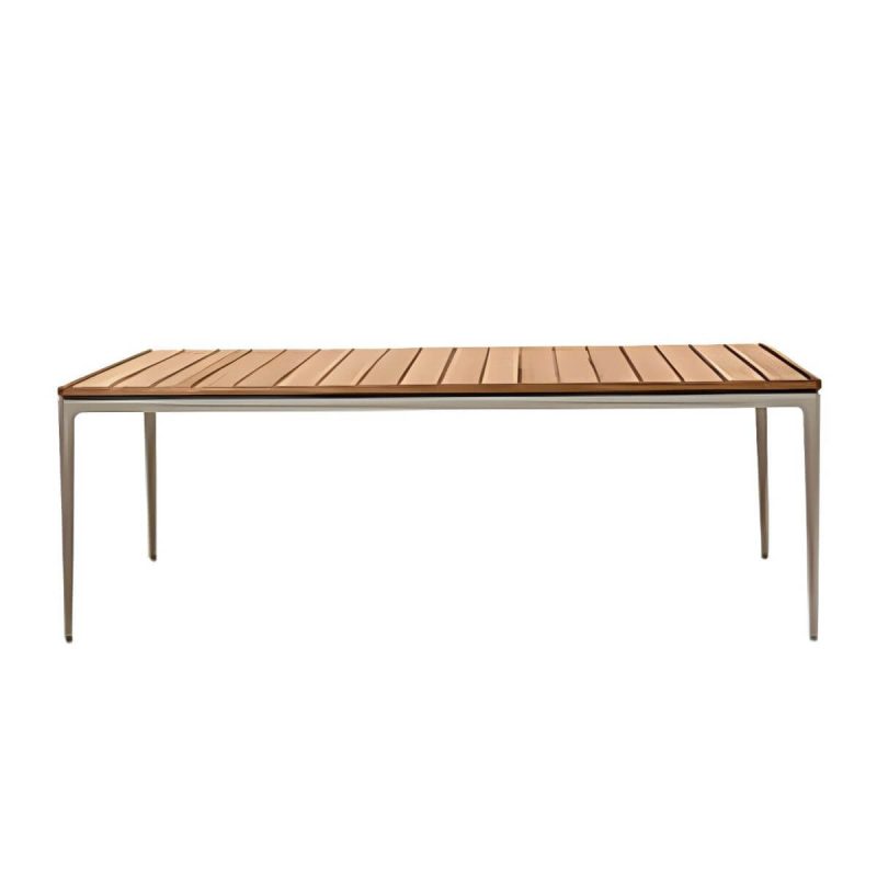 "Contemporary Scratch Resistant Balcony Table 4 Legs for Outdoor - Table Only 70.9"L x 35.5"W x 29.1"H Wood"