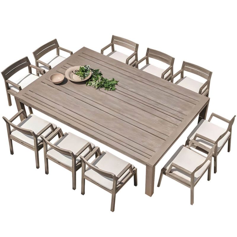 "Solid Wood Dining Table Set 1/5/11 Pieces Boho Patio Dining Sets - Table & Chair(s) 118"L x 63"W x 29.5"H 10"