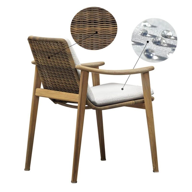 "Boho 1/5/6 Pieces Dining Wooden Set Rectangle Wood Dining Table Set - Wood Color Table 63"L x 35.5"W x 29.1"H Zero"