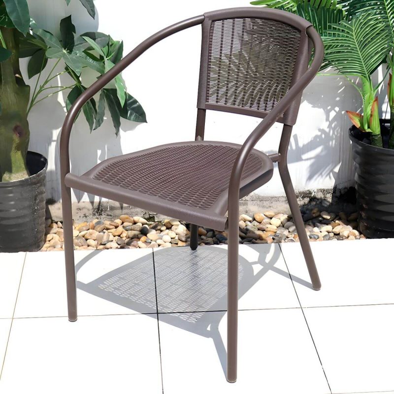 "Industrial Dining Side Chair Set of 2/4/6/8 Metal Outdoor Chair - 22"L x 22"W x 31"H 4 Piece Set"