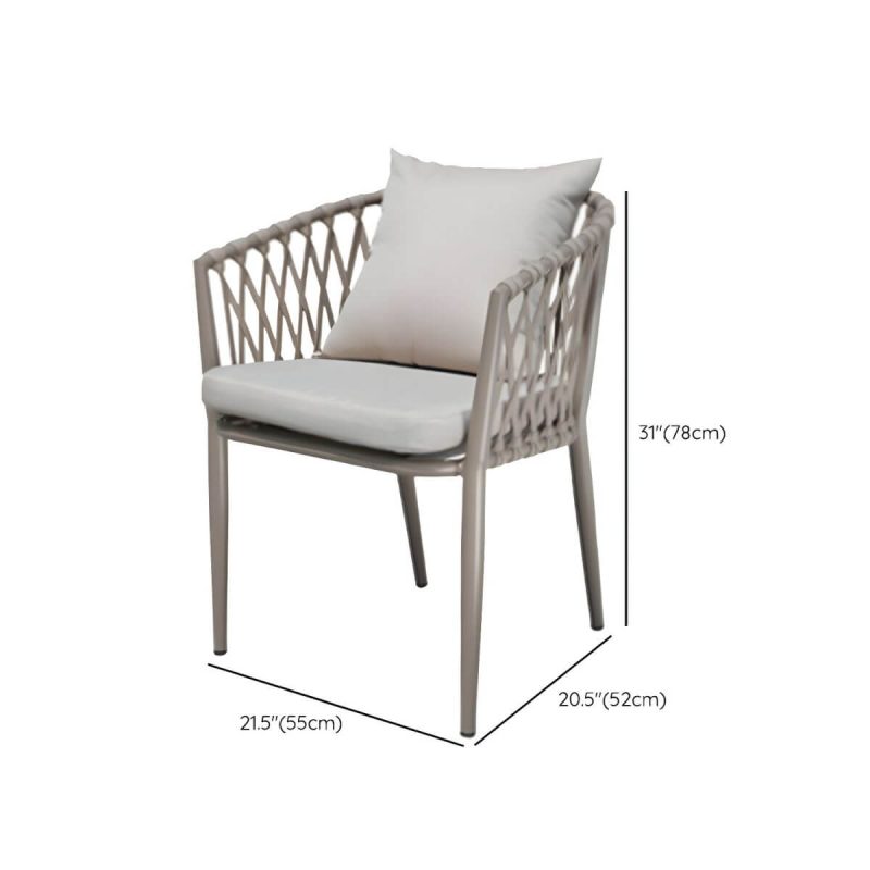 "Dimension of Modern Metal Dining Room Chair and Table Set with Standard Gray Table - Table & Chair(s) 47"L x 28"W x 29"H 4"