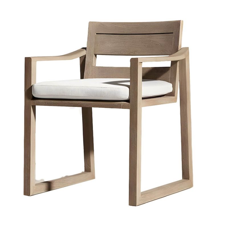 "Brown Patio Dining Table Set 1/5/7 Pcs Wood Patio Dining Table and Chairs - Chair(s) Not Available 1 Brown"