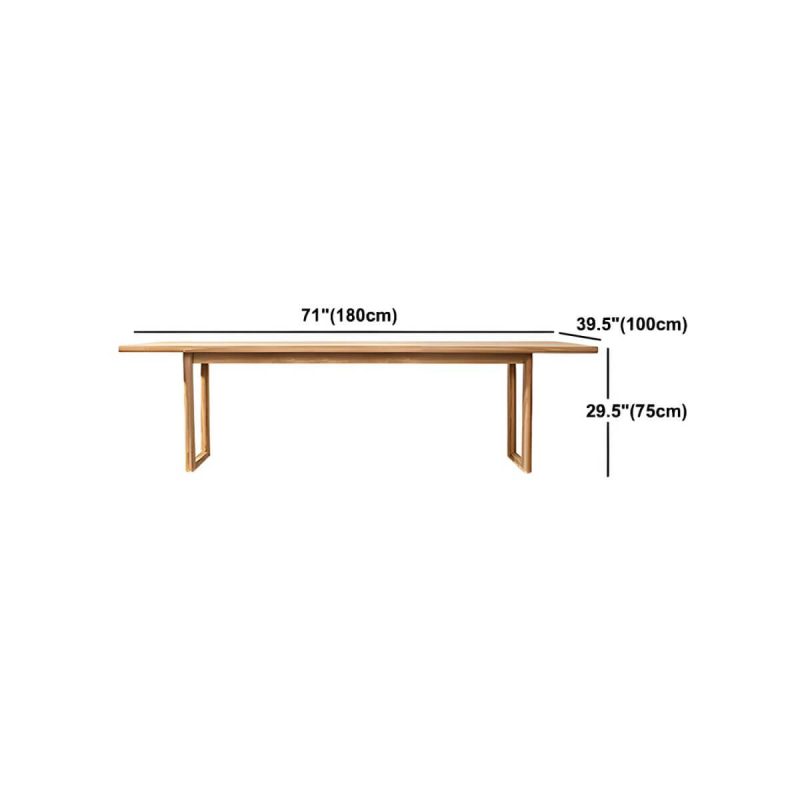 "Dimension of Bohemian Style Solid Wood Dining Table Set 1/5 Pieces Dining Table Set for Outdoor - Table 70.9"L x 39.4"W x 29.5"H Zero Wood Color"