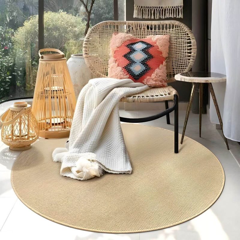 "25" Wide Tropical Side Chair Rattan Armles Dining Side Chair - 6 Piece Set"