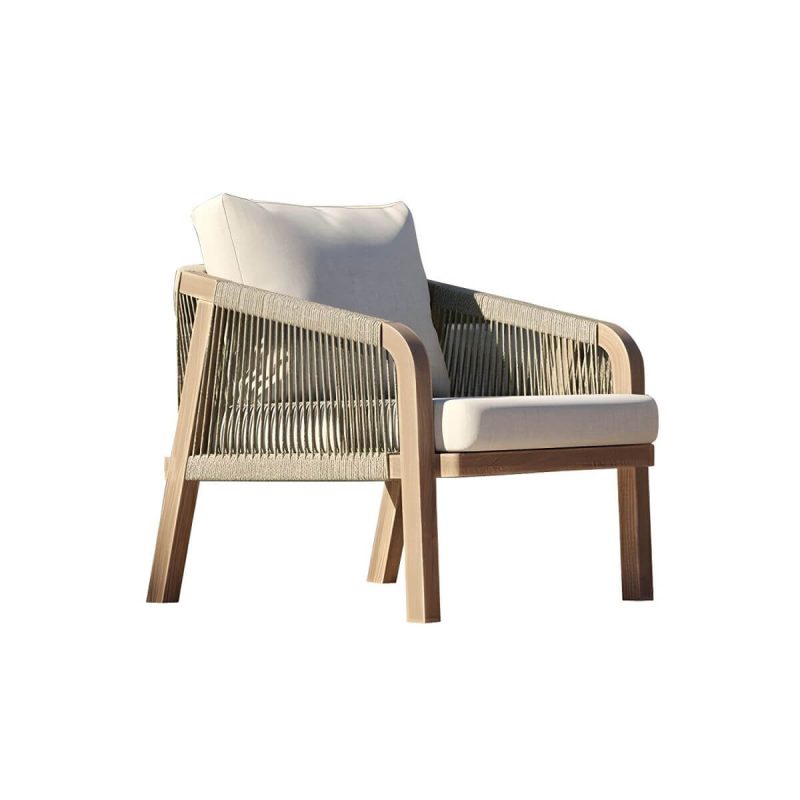 "Modern Metal Sofa with Stain-resistant Cushions and Pillows - 78cm Width, 67cm Height - 1-Seater Sofa"