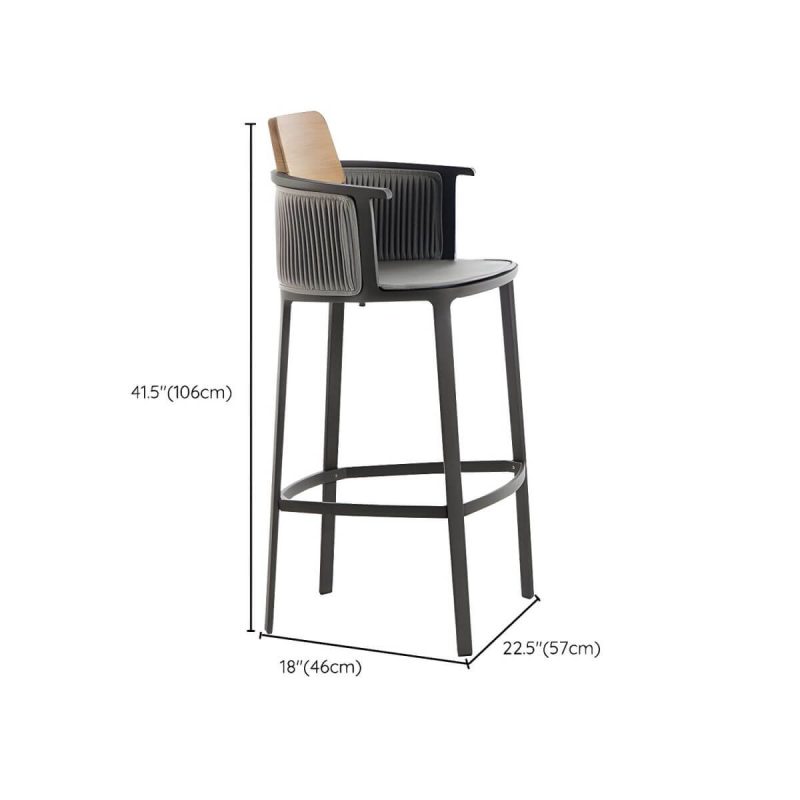 "Dimension of Modern Sintered Stone Top Bar Table Set 1/3 Pieces Round Counter Table Set for Outdoor - Chair(s) 1 Grey"