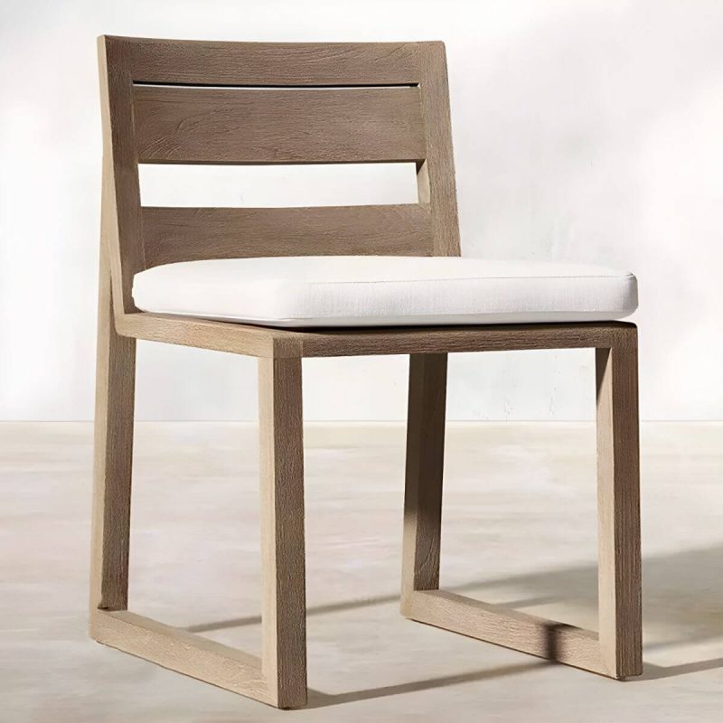 "Modern Style Dining Set 1/5/7 Pcs Wood Frame Patio Dining Table and Chairs - Brown Not Available Chair(s) 1"