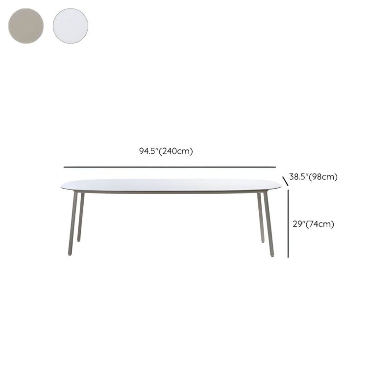 "Dimension of Contemporary Dining Table Set with 4 Legs Chairs for Outdoor - Table & Chair(s) 94"L x 39"W x 29"H 6"