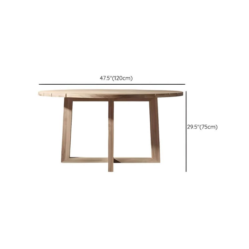 "Dimension of Modern Style Dining Set 1/5/7 Pcs Wood Frame Patio Dining Table and Chairs - Table 47.2"L x 47.2"W x 29.5"H Zero Brown"