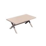 "Simple 5 Piece Cloth Seating Outdoor Dining Set with Weatherproof Beige Table and Chairs, Table & 4 Chairs"