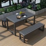 "Rectangle Dining Table Industrial 29.52" High Brown Wood Table - 51.2"L x 27.6"W x 29.5"H Table Only"
