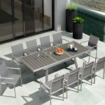 "Stacking Metallic Antique Finish Patio Chair Industrial Style without Cushions - 8 Piece Set"