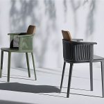 "Coastal Dining Armchair in Metal Frame with Solid Wood Back Single Chair - Green 2 Piece Set Stainless Steel"
