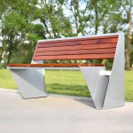"Old School Sepia Timber Damp-proof Outdoor Bench with Back, Brown, 59"L x 18"W x 31.5"H"