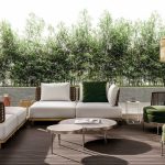 "Black Metal Modular Design Modern Sofa with Cushions Included - Corner Sofa"