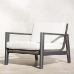 "Stain Resistant Loveseat for 2, 1 Piece, Alloy Frame in Black with Cushion, Trendy Style, Loveseat"