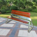 "Medieval Modern Style Park Benches Wooden Waterproof without Handrails - 59"L x 24"W x 29"H"