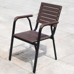 "Classicist Sepia Square Engineered Wood Non-flammable Outdoor Dining Set with Chair 4 People, 31.5"L x 31.5"W x 28.3"H, Table & 4 Chairs"