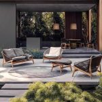 "Trendy Teak Sofa for 1 Person, 1 Piece with Removable Cushion Cover in Unfinished Color, UV Resistant, 1-Seater Sofa"