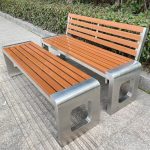 "Casual Sepia Timber Picnic Bench, Damp-proof, Dark Brown, 79"L x 16"W x 18"H"