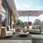 "Cozy and Stylish Outdoor Patio Sofa with Weatherproof Cushions - Loveseat"