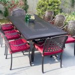 "Modern Simple Style Fabric 9-piece Outdoor Dining Set, Table & 8 Chairs"